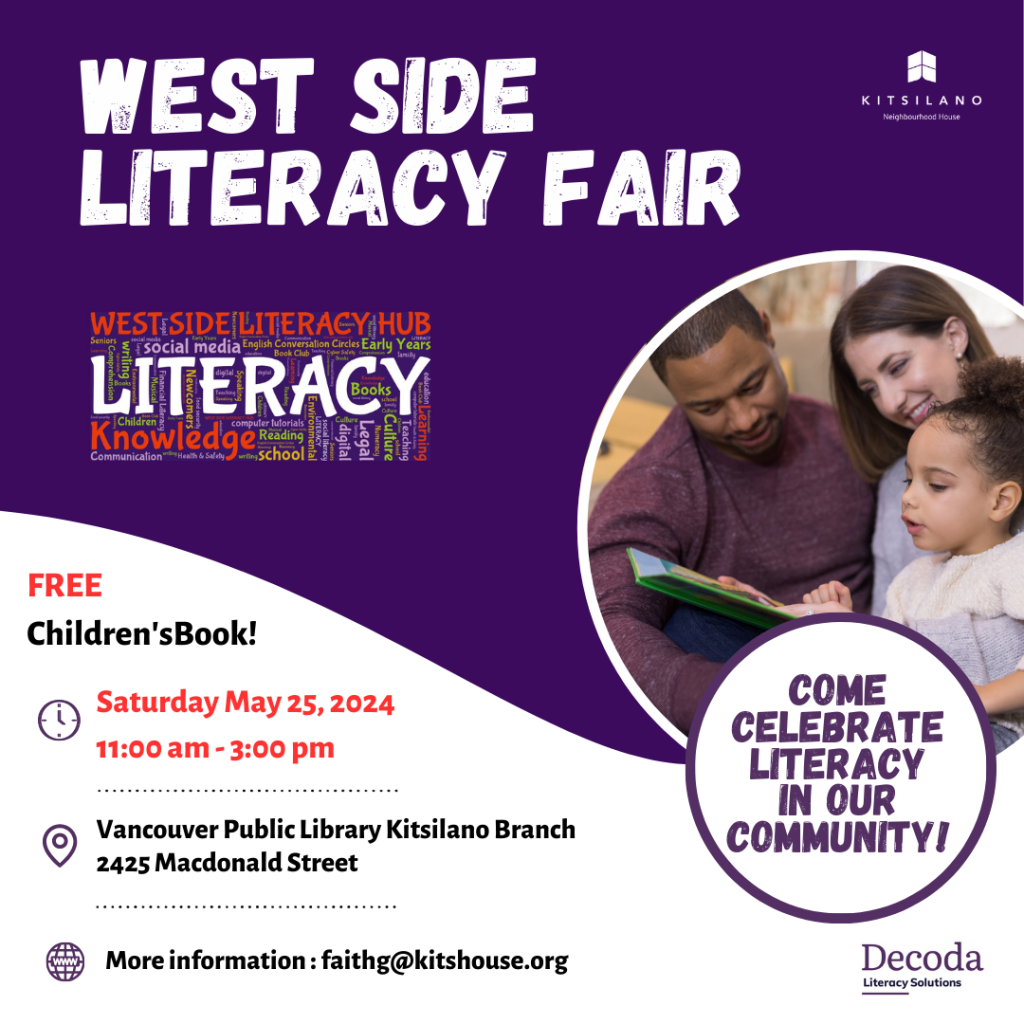 West Side Literacy Fair @ Vancouver Public Library Kitsilano Branch