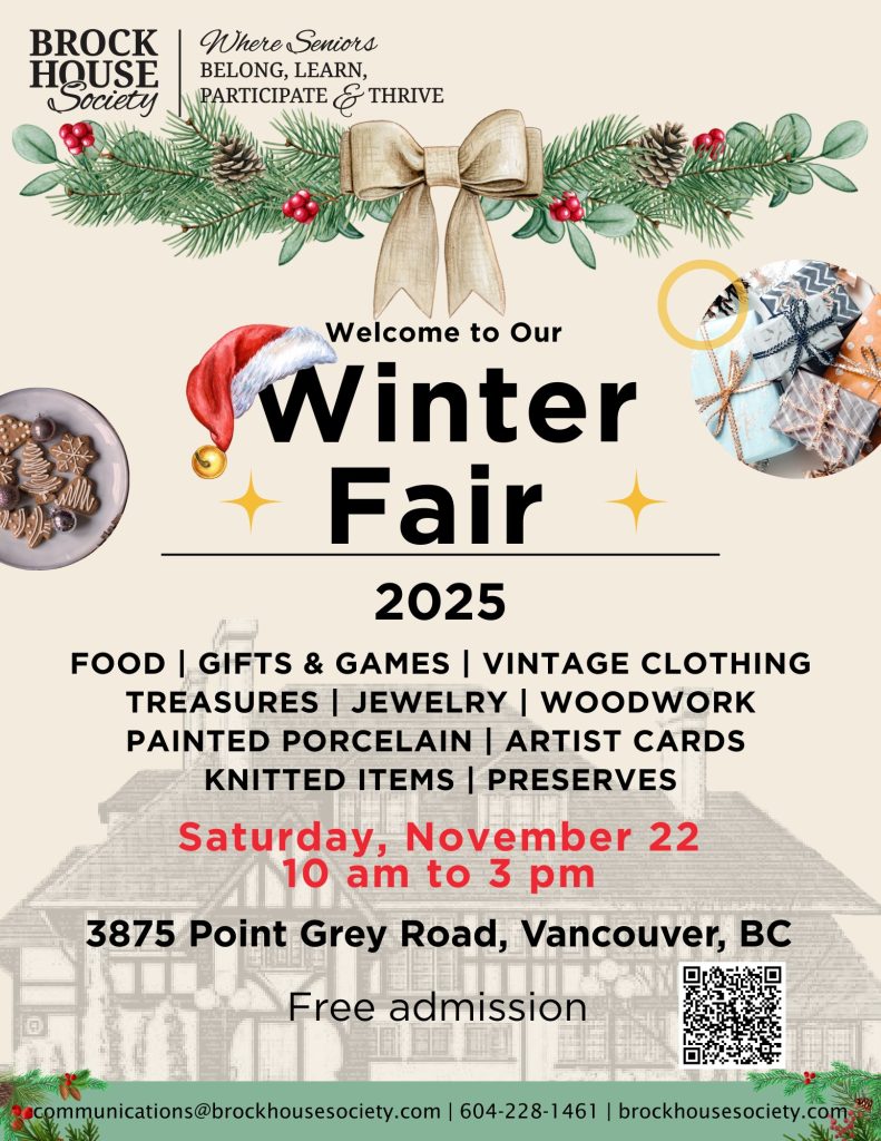 Brock House Society Winter Fair